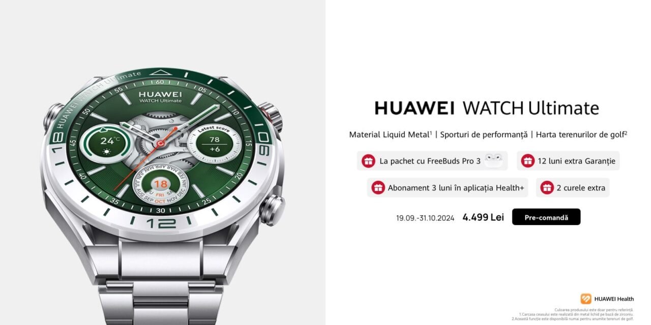 HUAWEI WATCH Ultimate Green Edition disponible en France