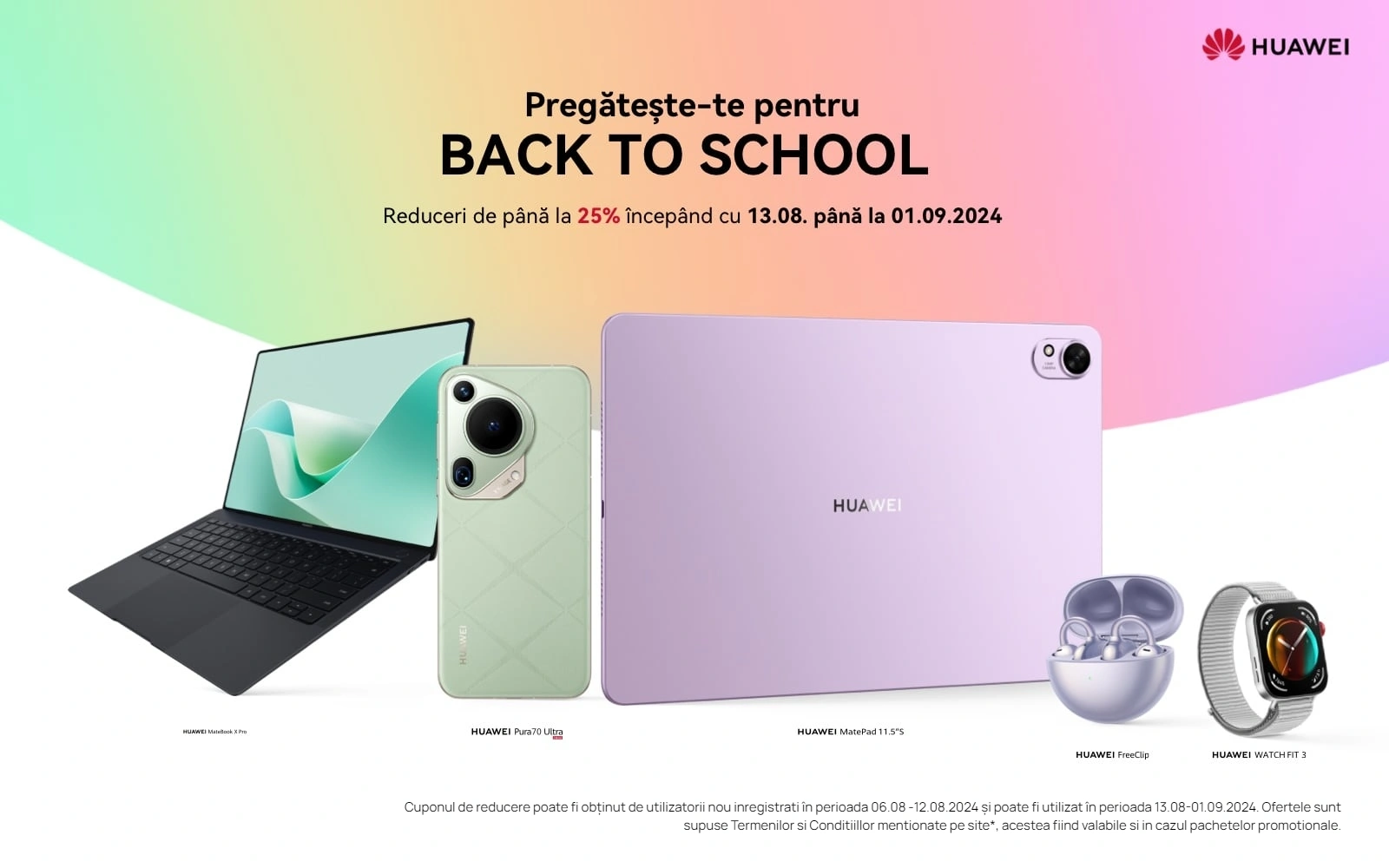 HUAWEI Back To School 2024 : 25 % de réduction sur les ordinateurs portables et les tablettes